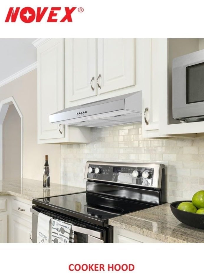 NOVEX NV-CHA60SS 60cm Cooker Hood – Slim & Powerful Kitchen Extractor - Image 2